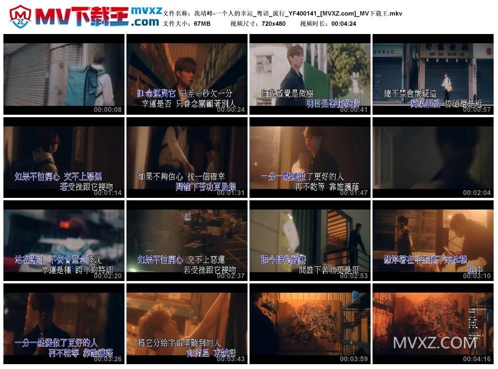 冼靖峰-一个人的幸运_粤语_流行_YF400141